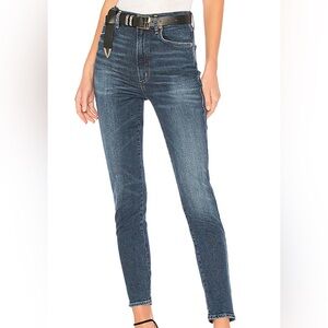 AGOLDE “Roxanne” Super High-rise Skinny Blue Jeans. Size 26W/28L
